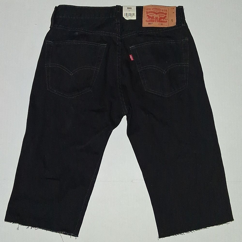 Levi's 501 Original Button-Fly Cut-Off Shorts  Size-32 Black NWT